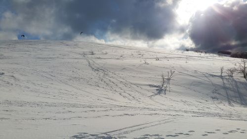 mountain in winter vosges snow