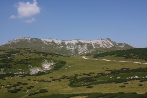 mountain panorama snow mountain plateau
