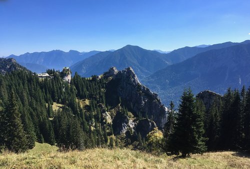 mountain panorama  alpine  bavaria