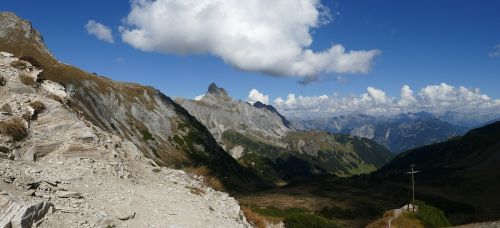 mountain panorama montafon mountains