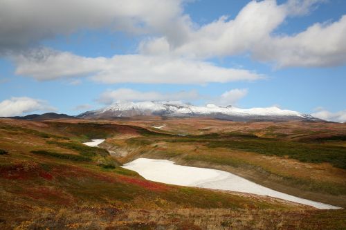 mountain plateau tundra autumn