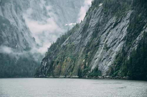 mountain range river mountain