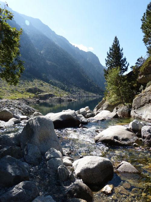 mountain river purity pyrenees