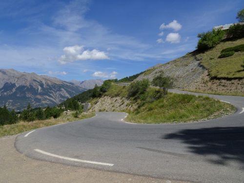 mountain road southern alps france