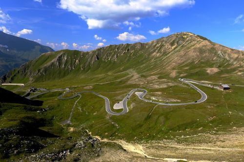 mountain road grossglockner alps