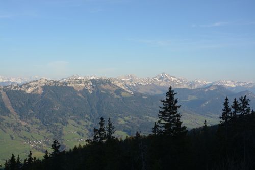 mountain scenery picture hazy landscape