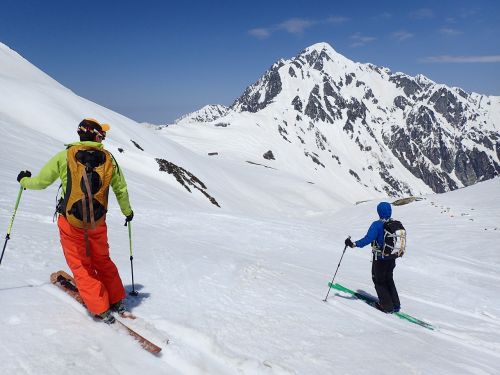 mountain skiing alps snow mountain