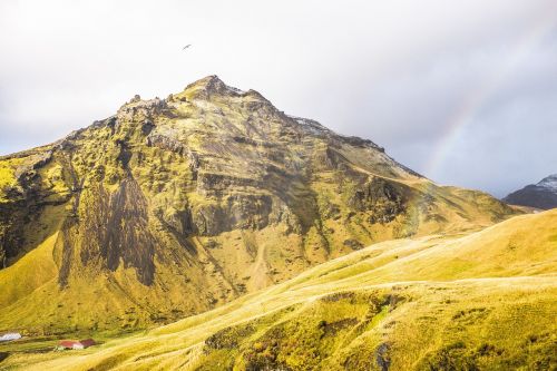 mountain top rainbow mountain