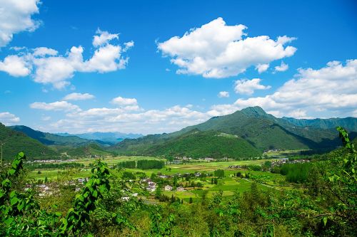 mountain village village cloud