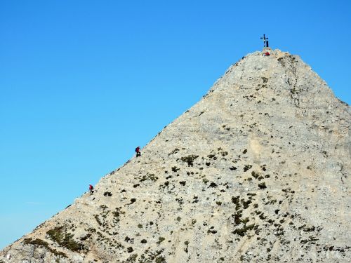 mountaineering top climbing