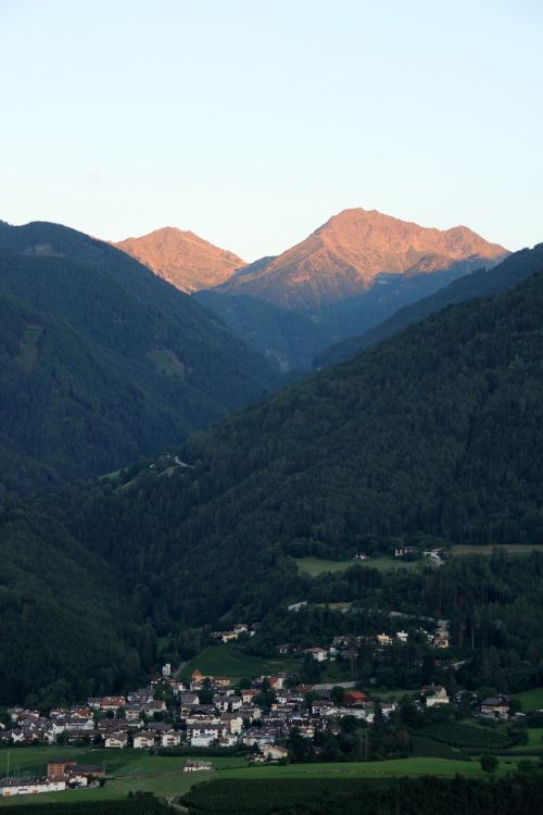 mountains village alpine