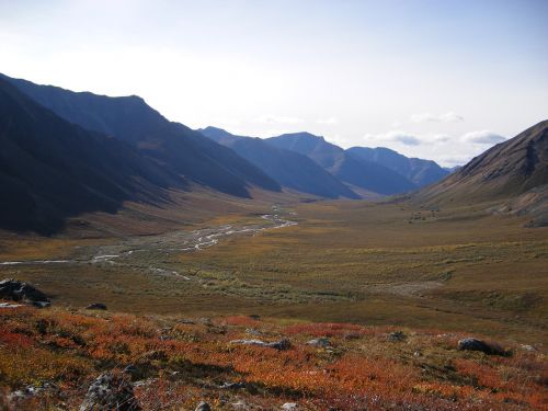 mountains valley landscape