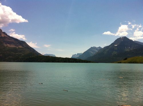 mountains lake canada