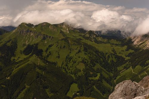 mountains panorama alpine