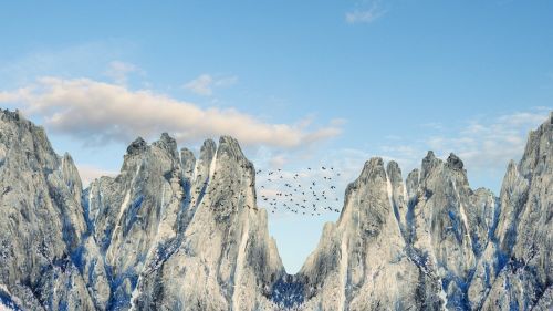 mountains landscape sky