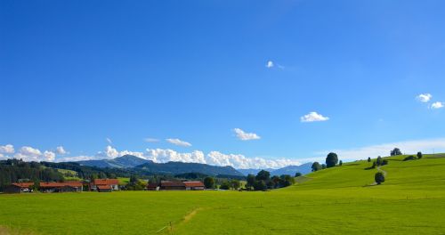 mountains allgäu sky