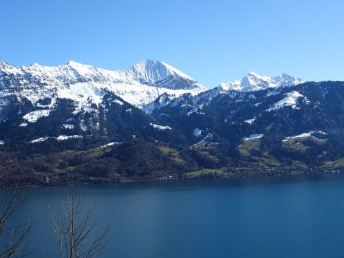mountains lake alpine