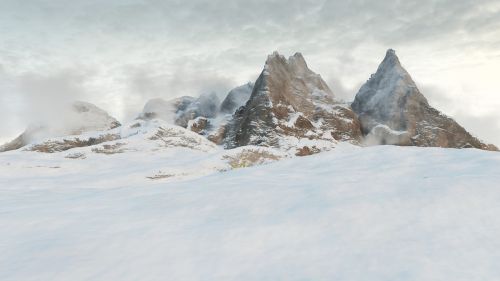 mountains alpine snow