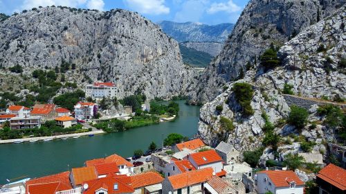 mountains river cetina river