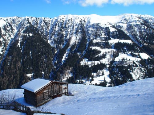 alpine mountains winter