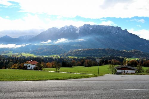 mountains alpine kaiser mountains