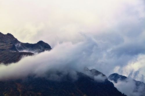 mountains mountain world fog