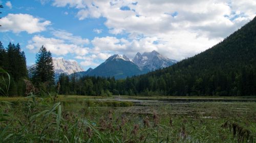 mountains alpine lake