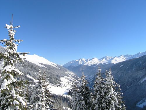mountains winter panorama