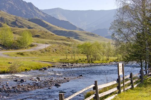 mountains landscape mountain altai