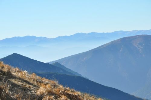 mountains top landscape