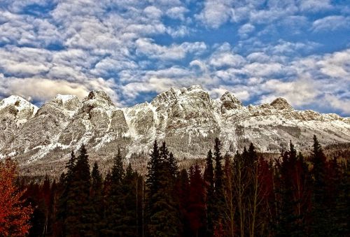 mountains rockies snow