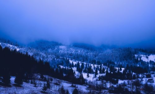 mountains winter snow