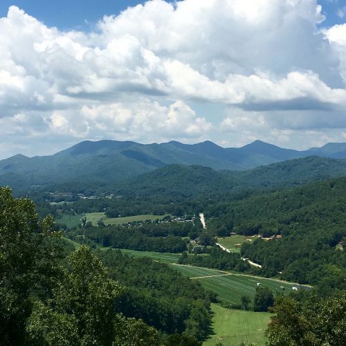 mountains view landscape