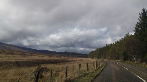mountains scotland clouds