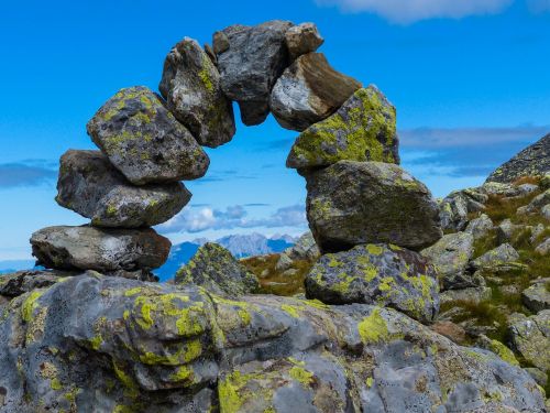 mountains alpine rock