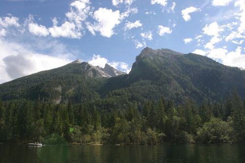 mountains lake alpine