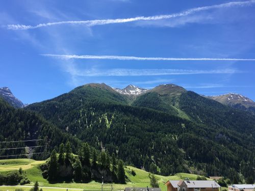 mountains sky alpine