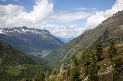 mountains valley austria