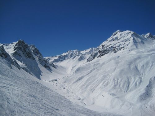 mountains winter skiing
