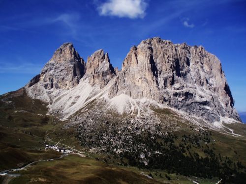 mountains sassolungo dolomites