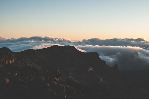 mountains peaks summit