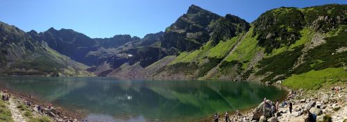 mountains tatry black pond a tracked