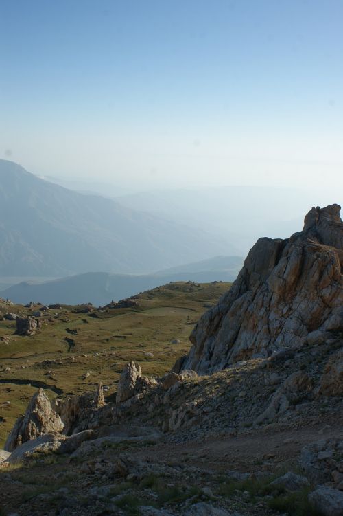 mountains nature sky