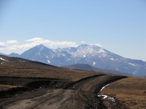 mountains volcanoes landscape