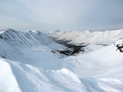 mountains ridge slopes