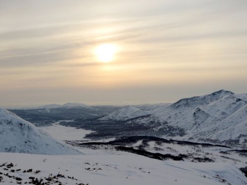 mountains ridge slopes