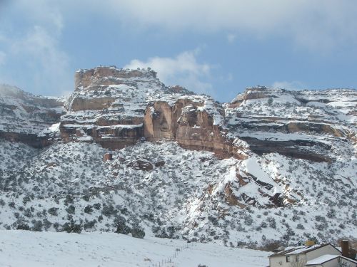 mountains winter snow