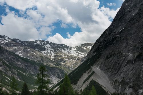 mountains rocks alps