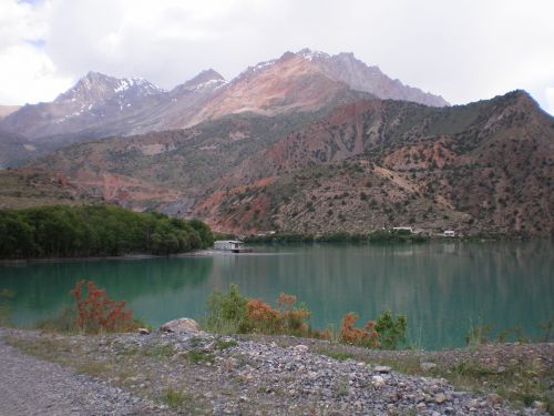 mountains lake nature