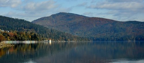 mountains żywieckie lake water